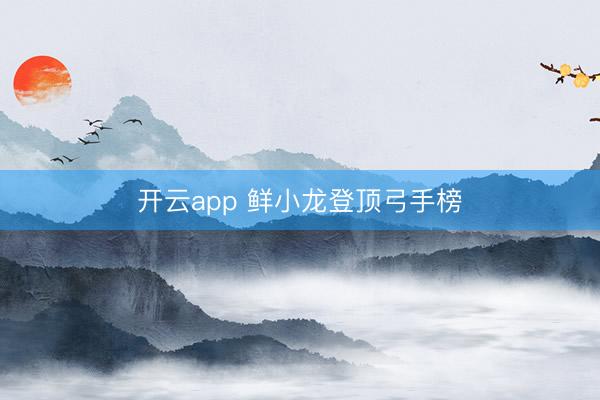 开云app 鲜小龙登顶弓手榜