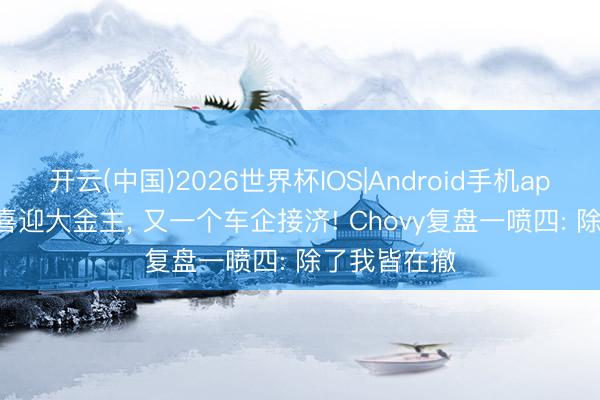 开云(中国)2026世界杯IOS|Android手机app下载 LPL喜迎大金主， 又一个车企接济! Chovy复盘一喷四: 除了我皆在撤