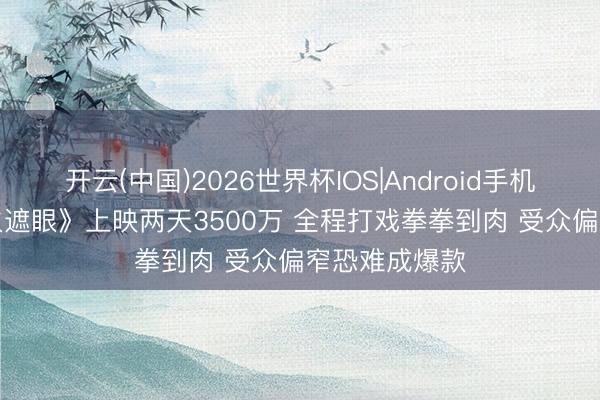 开云(中国)2026世界杯IOS|Android手机app下载 《火遮眼》上映两天3500万 全程打戏拳拳到肉 受众偏窄恐难成爆款