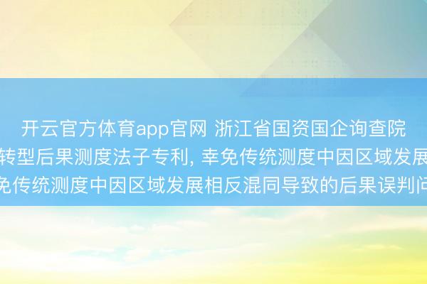 开云官方体育app官网 浙江省国资国企询查院恳求区域动态经济低碳转型后果测度法子专利， 幸免传统测度中因区域发展相反混同导致的后果误判问题